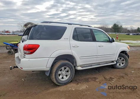 2006 Toyota Sequoia Sr5 z USA, uszkodzony, nr VIN 5TDBT44A56S266341